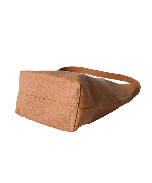 STYLE DELI（スタイルデリ）の「【DELI by】ミニマルバケットリアルレザーバッグ（ラージ）（トートバッグ・レディース・ブラウン/ブラック/キャメル・FREE）」の13枚目の写真