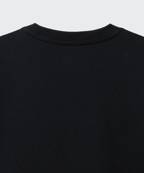 MUSINSA STANDARD KIDS（ムシンサスタンダードキッズ）の「[クールスタンダード] リラックスドクルーネックTシャツ [ブラック]（Tシャツ/カットソー・レディース・その他・100/110/120/130/140/150/160）」の6枚目の写真