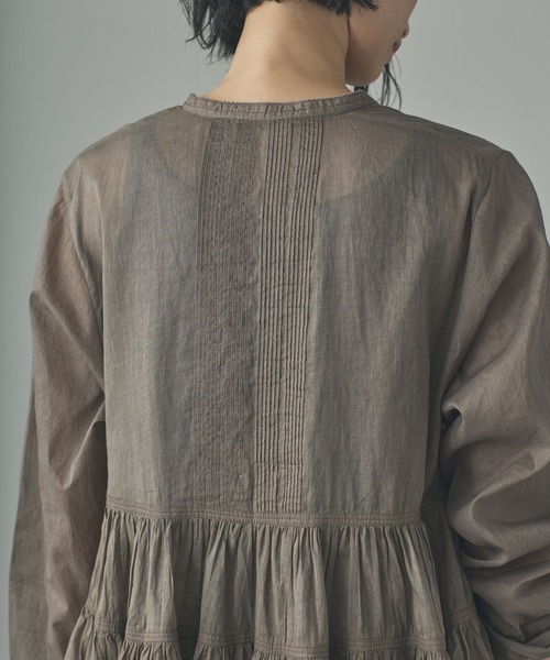 Curensology(カレンソロジー)の「Curensology(カレンソロジー)/オーガンギャザーブラウス(シャツ/ブラウス・レディース・その他/ブラック/ホワイト・FREE)」の12枚目の写真