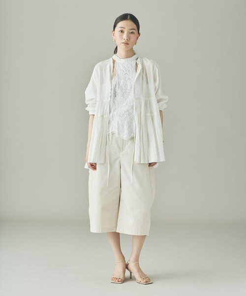 Curensology(カレンソロジー)の「Curensology(カレンソロジー)/オーガンギャザーブラウス(シャツ/ブラウス・レディース・その他/ブラック/ホワイト・FREE)」の20枚目の写真