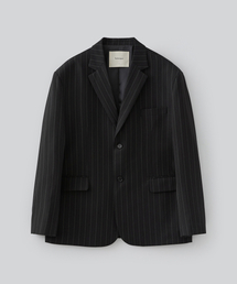 FABREGAT（ファブレガ）の「ベルンストライプブレザージャケット(ブラック)（テーラードジャケット）」