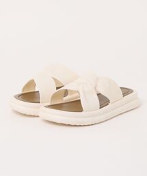 Lace Ladies（レースレディース）の「ツイスト ベルト オープン フラット サンダル（ルームシューズ/スリッパ）」