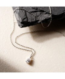 itam（アイタム）の「【itam】アイタム/ 【 金属アレルギー対応 】ステンレス キュービックジルコニア ティアドロップ ネックレス（ネックレス）」