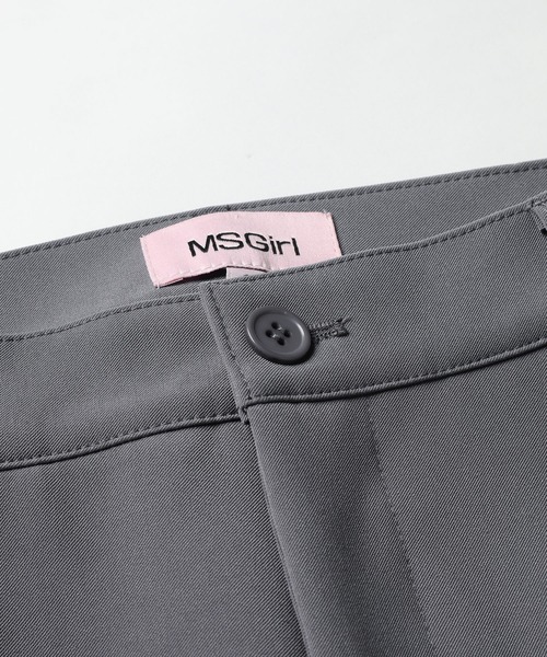 MSGirl（エムエスジーガール）の「カットアウトフレアリボンスラックス（スラックス・レディース・チャコール/ブラック・M/S）」の7枚目の写真