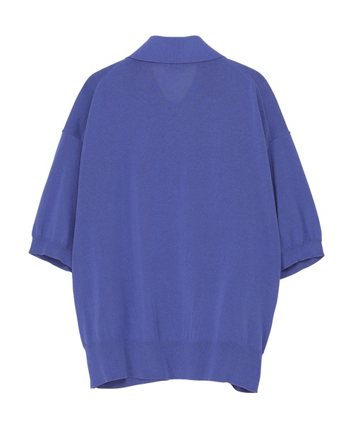 ZUCCa(ズッカ)の「DRY TOUCH KNIT / ニットポロシャツ(ポロシャツ・レディース・オフホワイト/レッド・M size)」の9枚目の写真