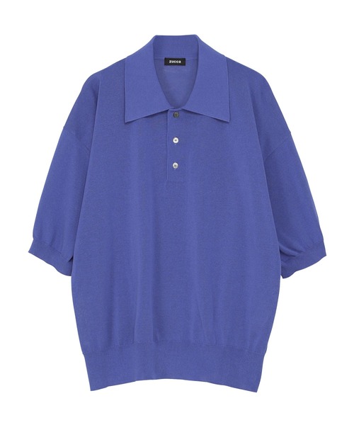 ZUCCa(ズッカ)の「DRY TOUCH KNIT / ニットポロシャツ(ポロシャツ・レディース・オフホワイト/レッド・M size)」の8枚目の写真