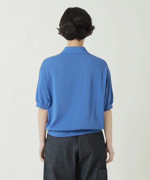 ZUCCa(ズッカ)の「DRY TOUCH KNIT / ニットポロシャツ(ポロシャツ・レディース・オフホワイト/レッド・M size)」の4枚目の写真