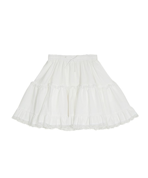 PUNYUS（プニュズ）の「レースティアードミニスカート（スカート・レディース・ブラック/ホワイト・1/2/3/4/5）」の16枚目の写真