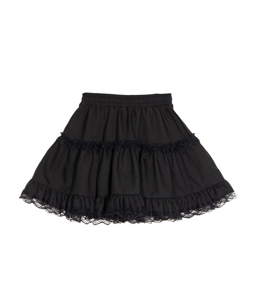 PUNYUS（プニュズ）の「レースティアードミニスカート（スカート・レディース・ブラック/ホワイト・1/2/3/4/5）」の15枚目の写真