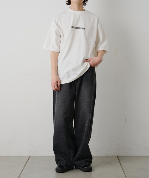 COLONY 2139(コロニートゥーワンスリーナイン)の「2139刺繍ロゴTシャツ(Tシャツ/カットソー・メンズ・ブラック/ホワイト・LARGE/MEDIUM)」の6枚目の写真