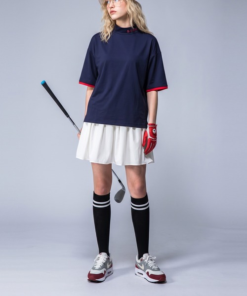 antiqua(アンティカ)の「【STCH】ミニ丈 プリーツ スコート(スカート・レディース・イエロー/ホワイト/ブラック・ONESIZE)」の4枚目の写真