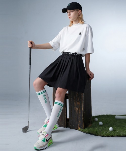 antiqua(アンティカ)の「【STCH】ミニ丈 プリーツ スコート(スカート・レディース・イエロー/ホワイト/ブラック・ONESIZE)」の7枚目の写真