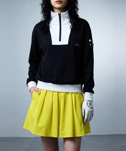 antiqua(アンティカ)の「【STCH】ミニ丈 プリーツ スコート(スカート・レディース・イエロー/ホワイト/ブラック・ONESIZE)」の10枚目の写真