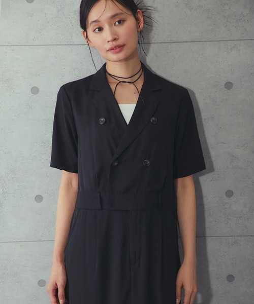 SMILE ORCHID(スマイルオーキッド)の「テーラードロングワンピース(ワンピース・レディース・ベージュ/ブラック・38)」の18枚目の写真