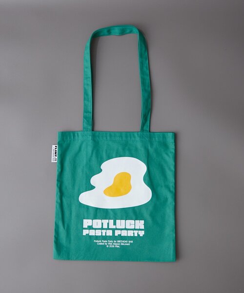 BIRTHDAY BAR（バースデイバー）の「【クリエイター「FLINT MASON」× BIRTHDAY BAR 初コラボ！】POTLUCK PASTA PARTYトートバッグ（トートバッグ・レディース・ベージュ/オレンジ/ブラック/グリーン・0）」の13枚目の写真