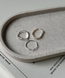 CAPRICIEUX LE'MAGE（カプリシューレマージュ）の「〈GOLDY/ゴールディ〉淡水パール3SETリング（リング）」