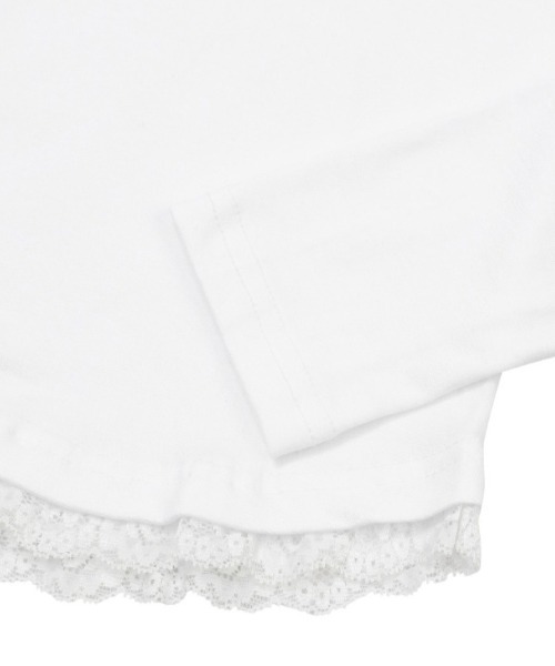 MUCENT(ムセント)の「A'GEM/9 × .kom 『MUCENT/ムセント』 SUNNIOR LACE V-NECK LONG SLEEVE T/レースVネック ロングスリーブ(Tシャツ/カットソー・レディース・ブラック/ホワイト/グレー・FREE)」の15枚目の写真
