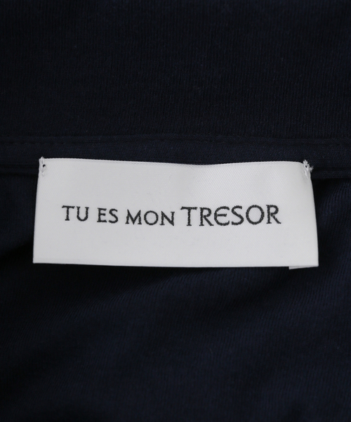 Tu es mon TRESOR（トゥ エ モン トレゾア）の「【TU ES MON TRESOR/トゥ エ モン トレゾア】Long-Sleeve Shirt（Tシャツ/カットソー・レディース・チャコールグレー/ネイビー・MEDIUM）」の5枚目の写真