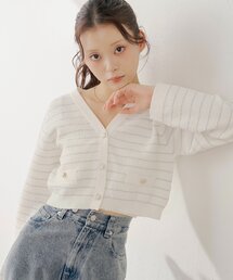 Chico（チコ）の「【WEB限定カラーあり】金ボタンVネックカーディガン（カーディガン/ボレロ）」