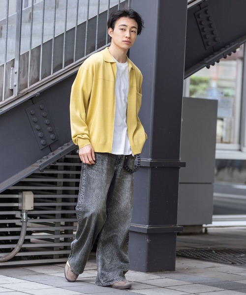 RAGEBLUE（レイジブルー）の「10oz Denim Wide Flare Pants/デニムワイドフレアパンツ（デニムパンツ・メンズ・ブルー/ネイビー/グレー・MEDIUM/LARGE/SMALL）」の16枚目の写真