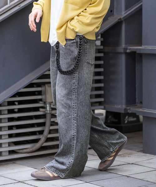 RAGEBLUE（レイジブルー）の「10oz Denim Wide Flare Pants/デニムワイドフレアパンツ（デニムパンツ・メンズ・ブルー/ネイビー/グレー・MEDIUM/LARGE/SMALL）」の18枚目の写真