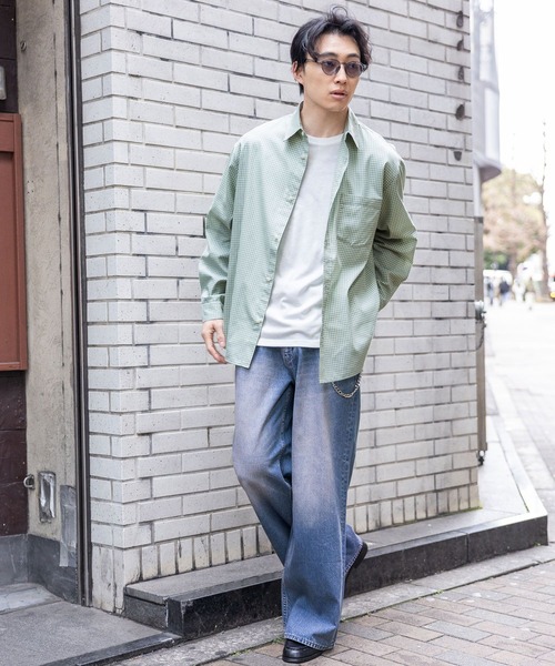 RAGEBLUE（レイジブルー）の「10oz Denim Wide Flare Pants/デニムワイドフレアパンツ（デニムパンツ・メンズ・ブルー/ネイビー/グレー・MEDIUM/LARGE/SMALL）」の22枚目の写真