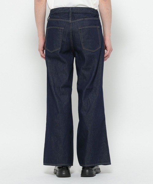 RAGEBLUE（レイジブルー）の「10oz Denim Wide Flare Pants/デニムワイドフレアパンツ（デニムパンツ・メンズ・ブルー/ネイビー/グレー・MEDIUM/LARGE/SMALL）」の4枚目の写真
