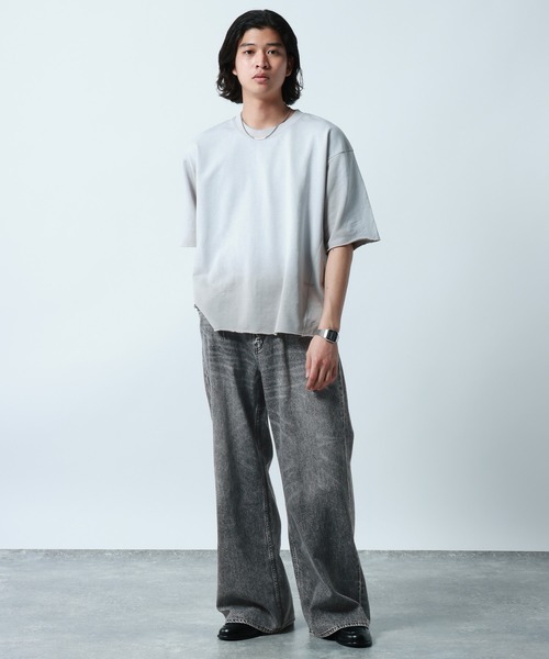 RAGEBLUE（レイジブルー）の「10oz Denim Wide Flare Pants/デニムワイドフレアパンツ（デニムパンツ・メンズ・ブルー/ネイビー/グレー・MEDIUM/LARGE/SMALL）」の10枚目の写真