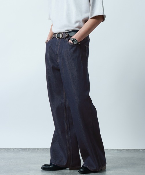 10oz Denim Wide Flare Pants/デニムワイドフレアパンツ（デニムパンツ