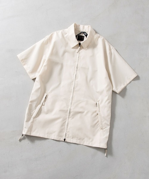 TAION（タイオン）の「【TAION(タイオン)】〈ユニセックス〉ノンダウン ミリタリー ファスナー ハーフスリーブ シャツ（シャツ/ブラウス・メンズ・ブラック/ダークオリーブ/オフホワイト/インディゴブルー/ライトインディゴブルー/ダークネイビー・XL/L/M/S/2XL/3XL）」の11枚目の写真