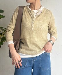 un dix cors | レイヤードヘンリープルオーバー(Tシャツ/カットソー)
