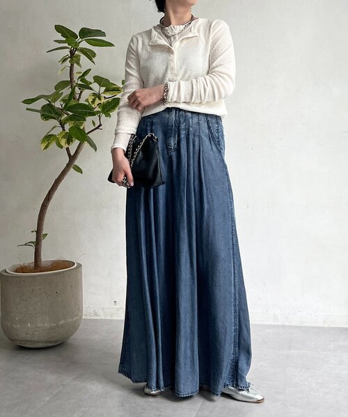 un dix cors（アンディコール）の「レイヤードヘンリープルオーバー（Tシャツ/カットソー・レディース・グレー/オフホワイト/グリーン系その他2・FREE）」の8枚目の写真