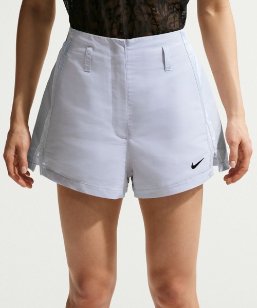 NIKE(ナイキ)の「NIKE AS WMNS NK ELEVATED STREET 2 SHORT / ナイキ ウィメンズ エレベイテッド ストリート 2 ショートパンツ【SP】(その他パンツ・レディース・ネイビー/ライトブルー・S/M/L)」の2枚目の写真