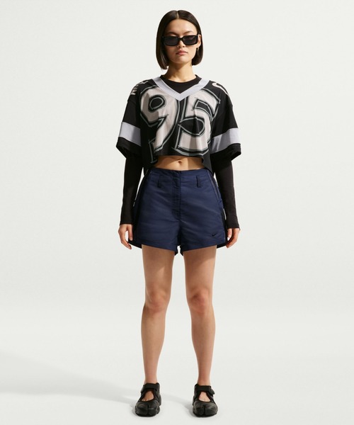 NIKE(ナイキ)の「NIKE AS WMNS NK ELEVATED STREET 2 SHORT / ナイキ ウィメンズ エレベイテッド ストリート 2 ショートパンツ【SP】(その他パンツ・レディース・ネイビー/ライトブルー・S/M/L)」の10枚目の写真