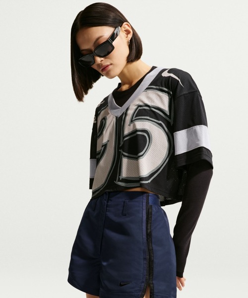 NIKE(ナイキ)の「NIKE AS WMNS NK ELEVATED STREET 2 SHORT / ナイキ ウィメンズ エレベイテッド ストリート 2 ショートパンツ【SP】(その他パンツ・レディース・ネイビー/ライトブルー・S/M/L)」の3枚目の写真