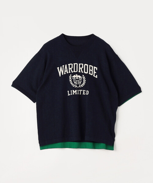 COMME CA Wardrobe(コムサワードローブ)の「14G強撚綿 ジャカードニットプルオーバー(ニット/セーター・レディース・オフホワイト/ネイビー・FREE)」の15枚目の写真