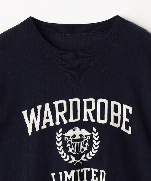 COMME CA Wardrobe(コムサワードローブ)の「14G強撚綿 ジャカードニットプルオーバー(ニット/セーター・レディース・オフホワイト/ネイビー・FREE)」の17枚目の写真