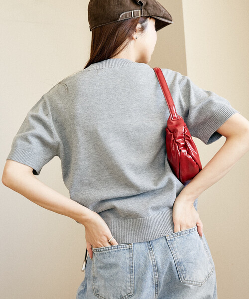 PUBLUX（パブリュクス）の「PUBLUX/パブリュクス ラビット サマーニット トップス　限定展開（ニット/セーター・レディース・ブラウン/ホワイト/ブラック/グレー・ﾌﾘ-）」の20枚目の写真