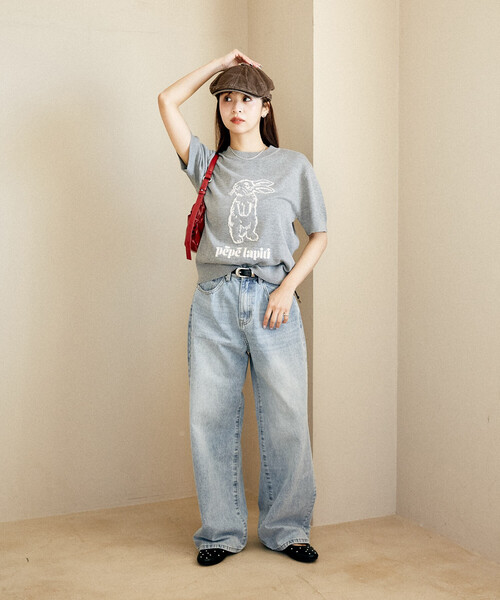 PUBLUX（パブリュクス）の「PUBLUX/パブリュクス ラビット サマーニット トップス　限定展開（ニット/セーター・レディース・ブラウン/ホワイト/ブラック/グレー・ﾌﾘ-）」の22枚目の写真