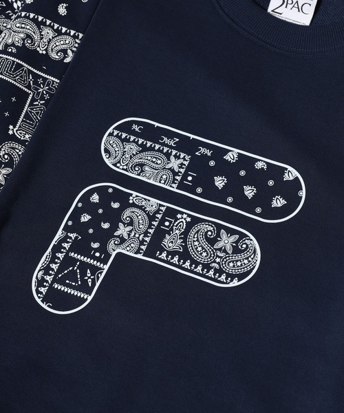 FILA HERITAGE(フィラヘリテージ)の「FILA HERITAGE SWEATSHIRT ペイズリースウェットシャツ(スウェット・メンズ・ホワイト/ネイビー・M/XL/L)」の21枚目の写真