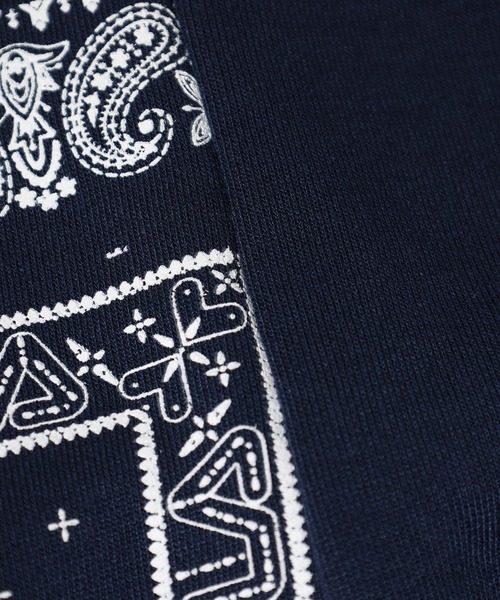 FILA HERITAGE(フィラヘリテージ)の「FILA HERITAGE SWEATSHIRT ペイズリースウェットシャツ(スウェット・メンズ・ホワイト/ネイビー・M/XL/L)」の19枚目の写真