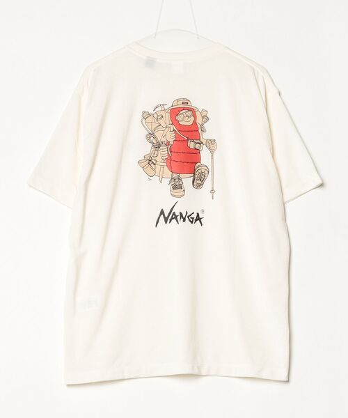 NANGA（ナンガ）の「ナンガ NANGA NANGA Backpacker Tee（Tシャツ/カットソー・メンズ・ブラック/ベージュ/ホワイト・M/L/LL）」の4枚目の写真