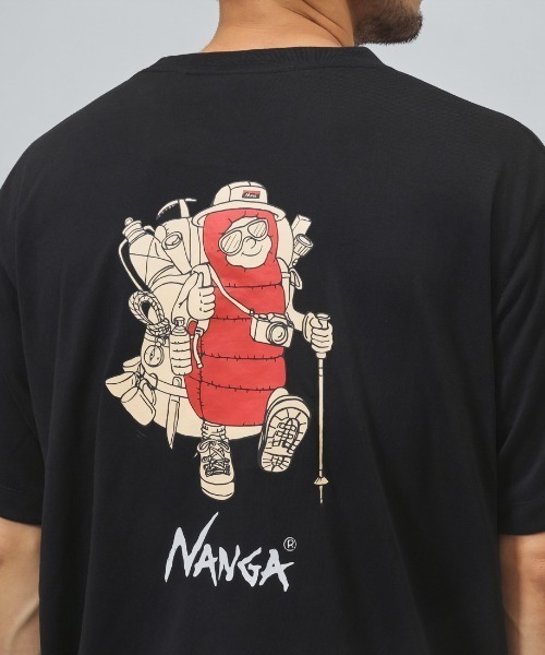 NANGA（ナンガ）の「【別注】ナンガ NANGA NANGA Backpacker Tee 限定コラボ（Tシャツ/カットソー・メンズ・ブラック/ベージュ/ホワイト・M/L/LL）」の7枚目の写真