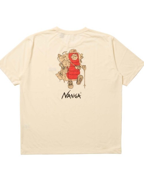 NANGA（ナンガ）の「【別注】ナンガ NANGA NANGA Backpacker Tee 限定コラボ（Tシャツ/カットソー・メンズ・ブラック/ベージュ/ホワイト・M/L/LL）」の11枚目の写真