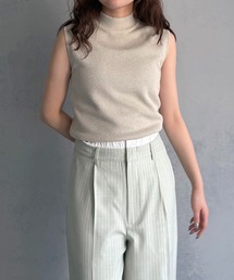 【&ｇ'aime 】ベーシックノースリニット　Basic Sleeveless Knit
