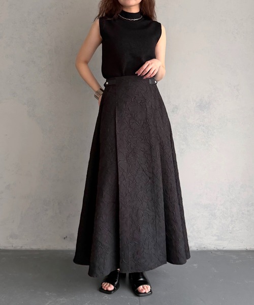 &g'aime（アンジェム）の「【&ｇ'aime 】ベーシックノースリニット　Basic Sleeveless Knit（ニット/セーター・レディース・アイボリー/ブラック系その他/ブラック・FREE）」の13枚目の写真