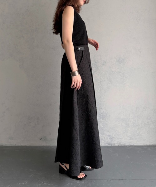 &g'aime（アンジェム）の「【&ｇ'aime 】ベーシックノースリニット　Basic Sleeveless Knit（ニット/セーター・レディース・アイボリー/ブラック系その他/ブラック・FREE）」の14枚目の写真