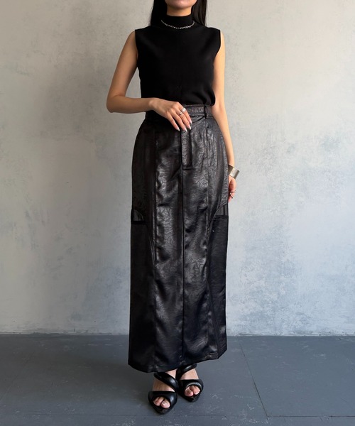 &g'aime（アンジェム）の「【&ｇ'aime 】ベーシックノースリニット　Basic Sleeveless Knit（ニット/セーター・レディース・アイボリー/ブラック系その他/ブラック・FREE）」の22枚目の写真