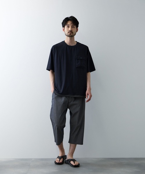 NAVY(ネイビー)の「【SARARI /サラリ】接触冷感 抗菌防臭 ドライ クールメッシュクロプトパンツ(その他パンツ・メンズ・ベージュ系/ネイビー系/杢グレー/カーキ系・M/S/XL/L)」の7枚目の写真