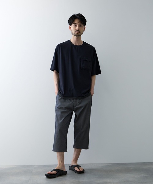 NAVY(ネイビー)の「【SARARI /サラリ】接触冷感 抗菌防臭 ドライ クールメッシュクロプトパンツ(その他パンツ・メンズ・ベージュ系/ネイビー系/杢グレー/カーキ系・M/S/XL/L)」の8枚目の写真